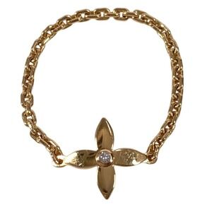 LOUIS VUITTON 18k Gold Diamond Ring